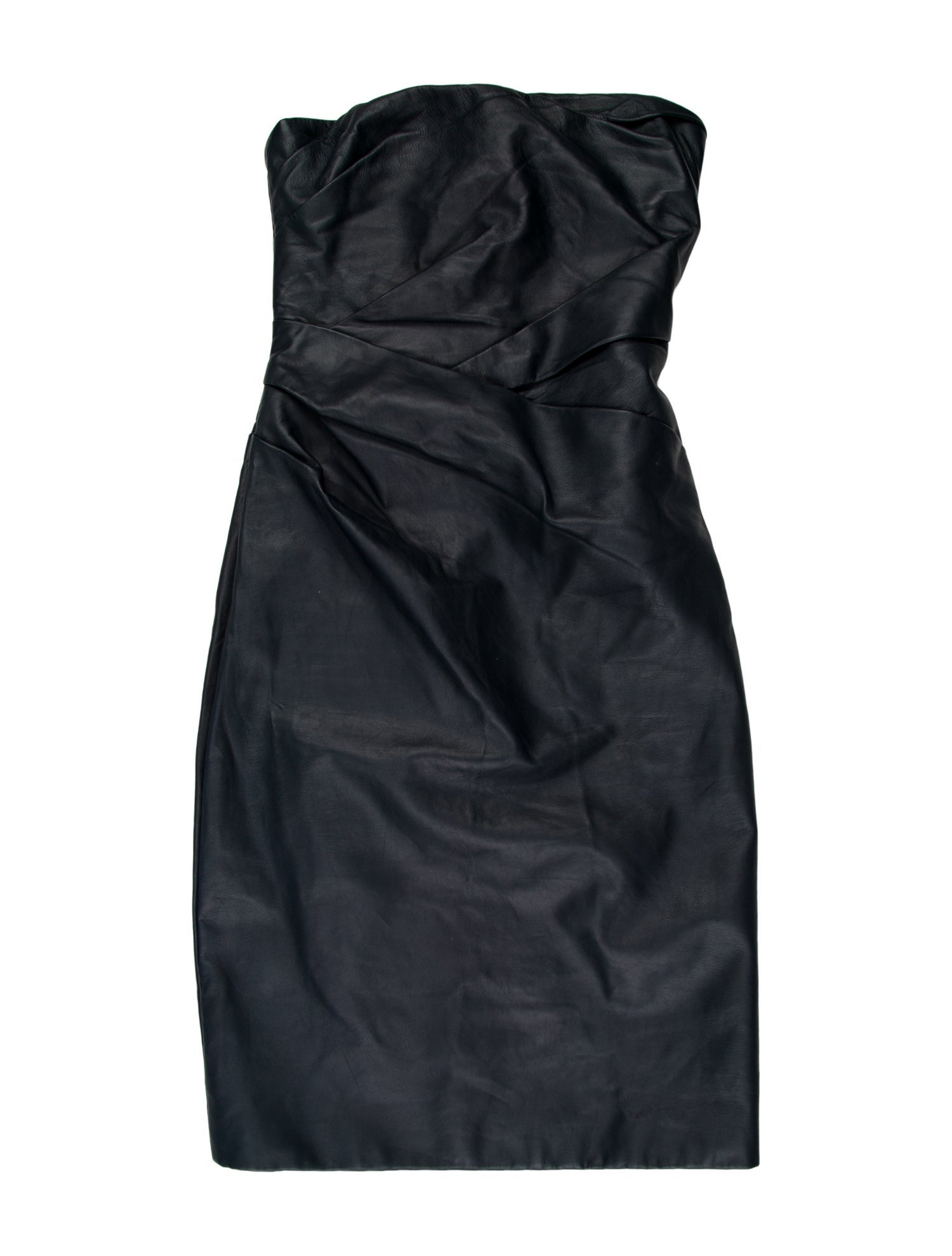 Monique Lhuillier Leather Mini Dress