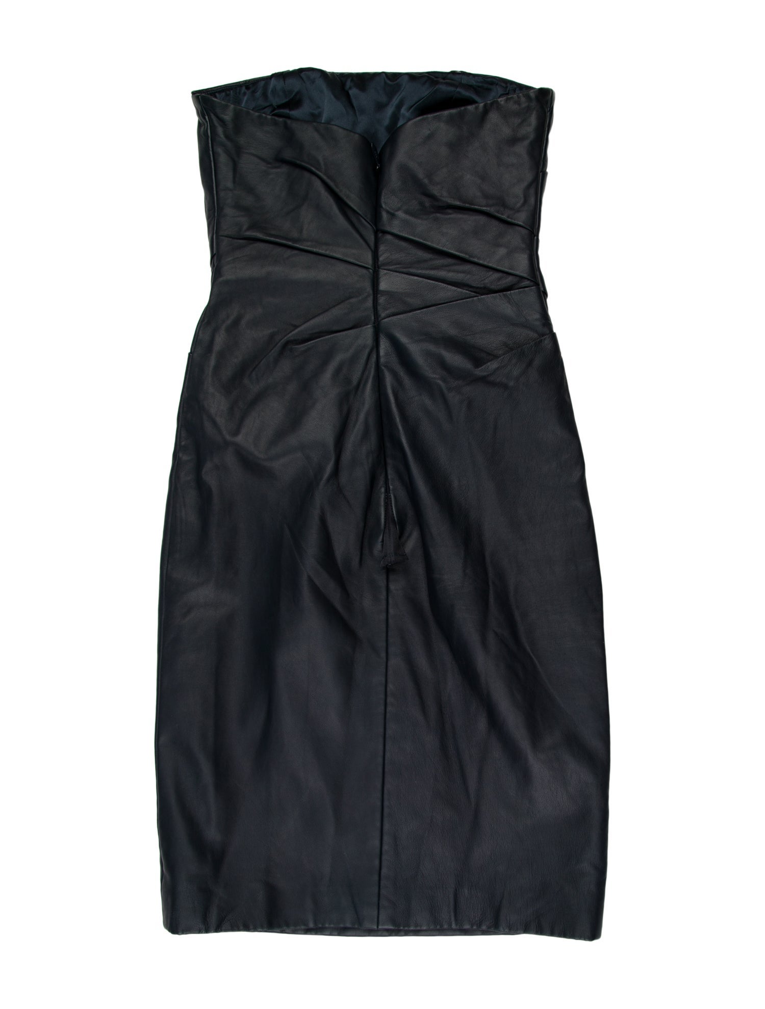 Monique Lhuillier Leather Mini Dress