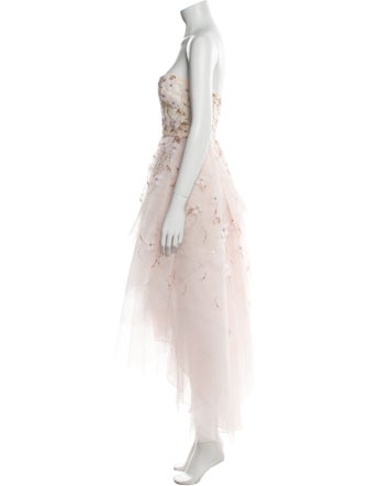 Monique Lhuillier Nylon Midi Length Dress