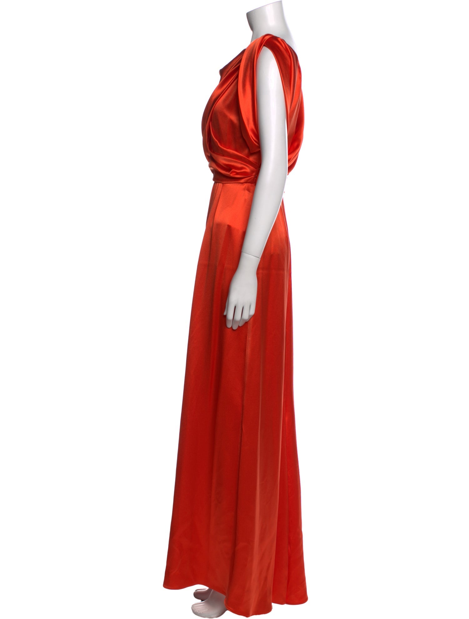 Monique Lhuillier Cowl Neck Long Dress
