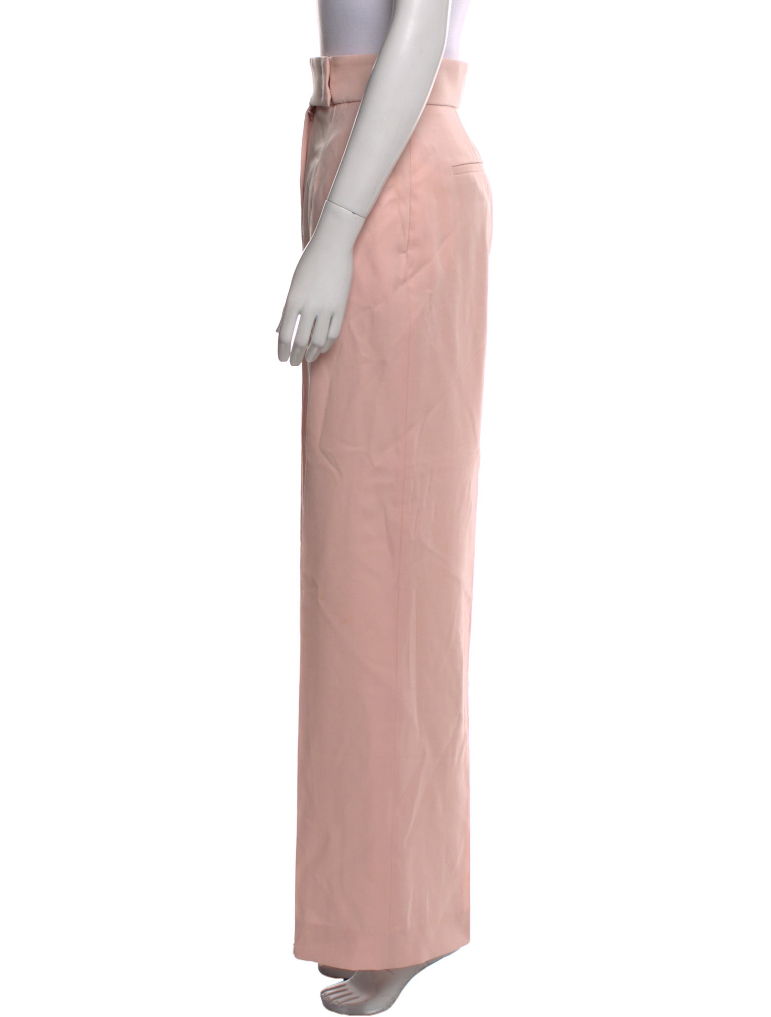 Monique Lhuillier Wool Wide Leg Pants