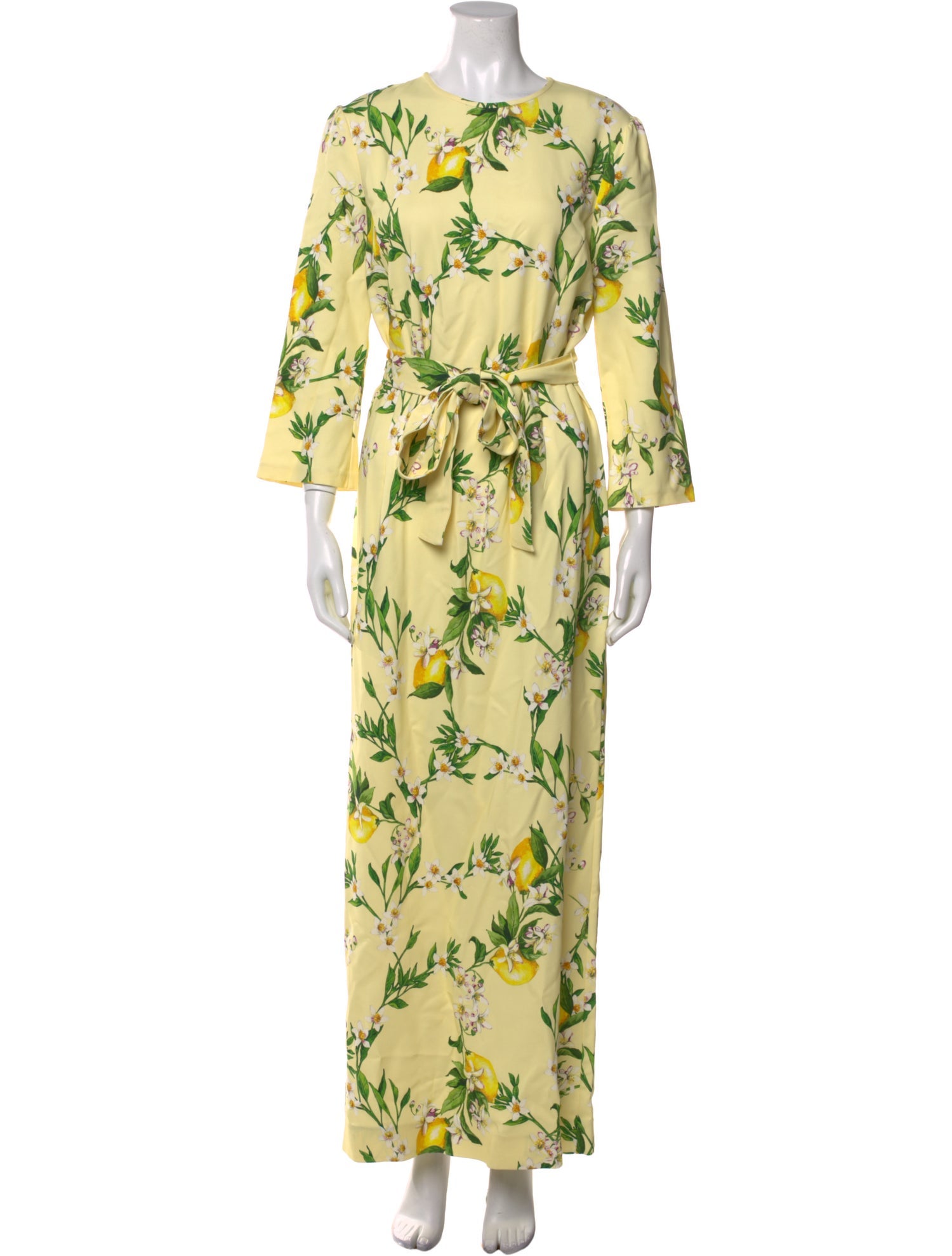 Monique Lhuillier Floral Print Long Dress w/ Tags