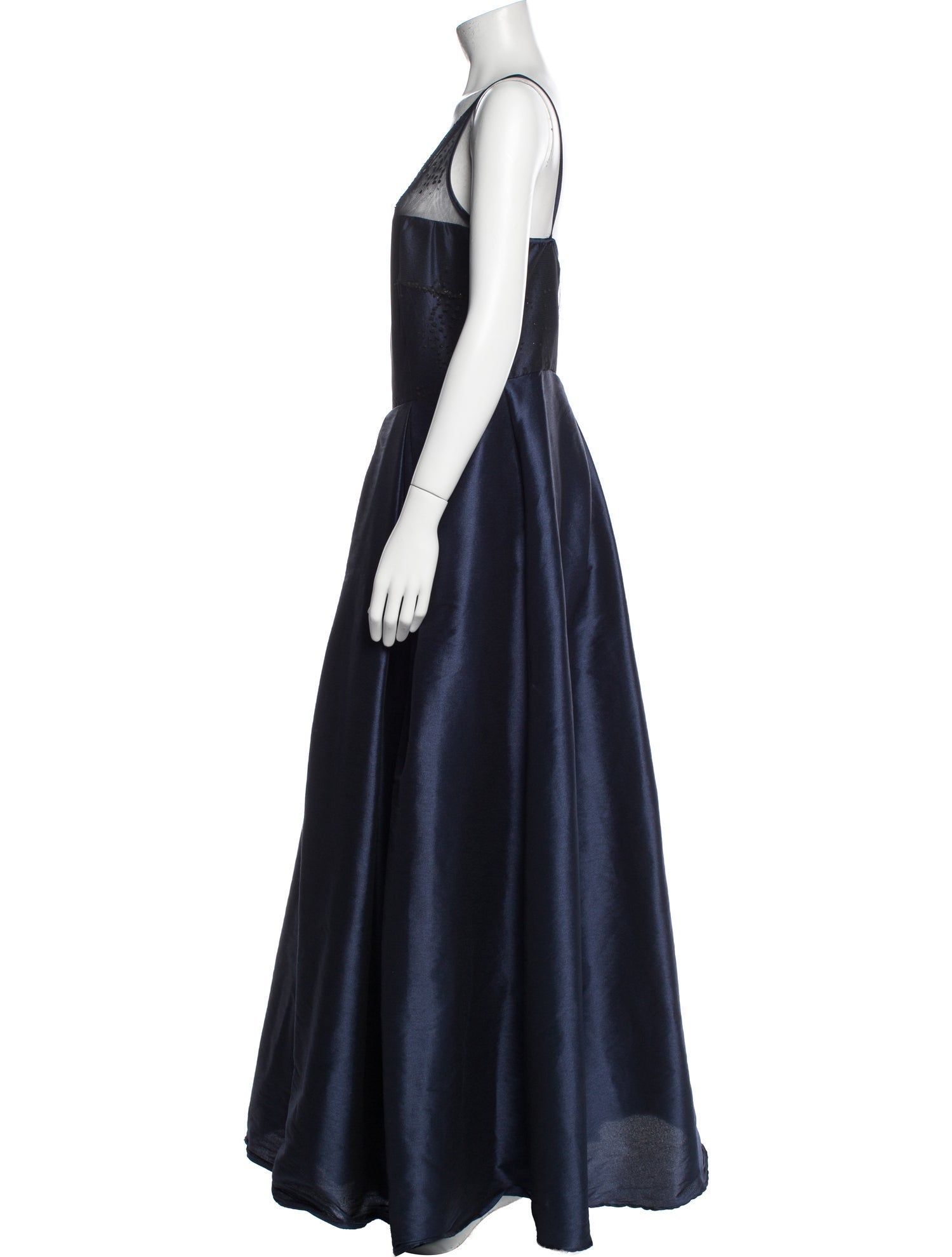 Monique Lhuillier Halterneck Long Dress