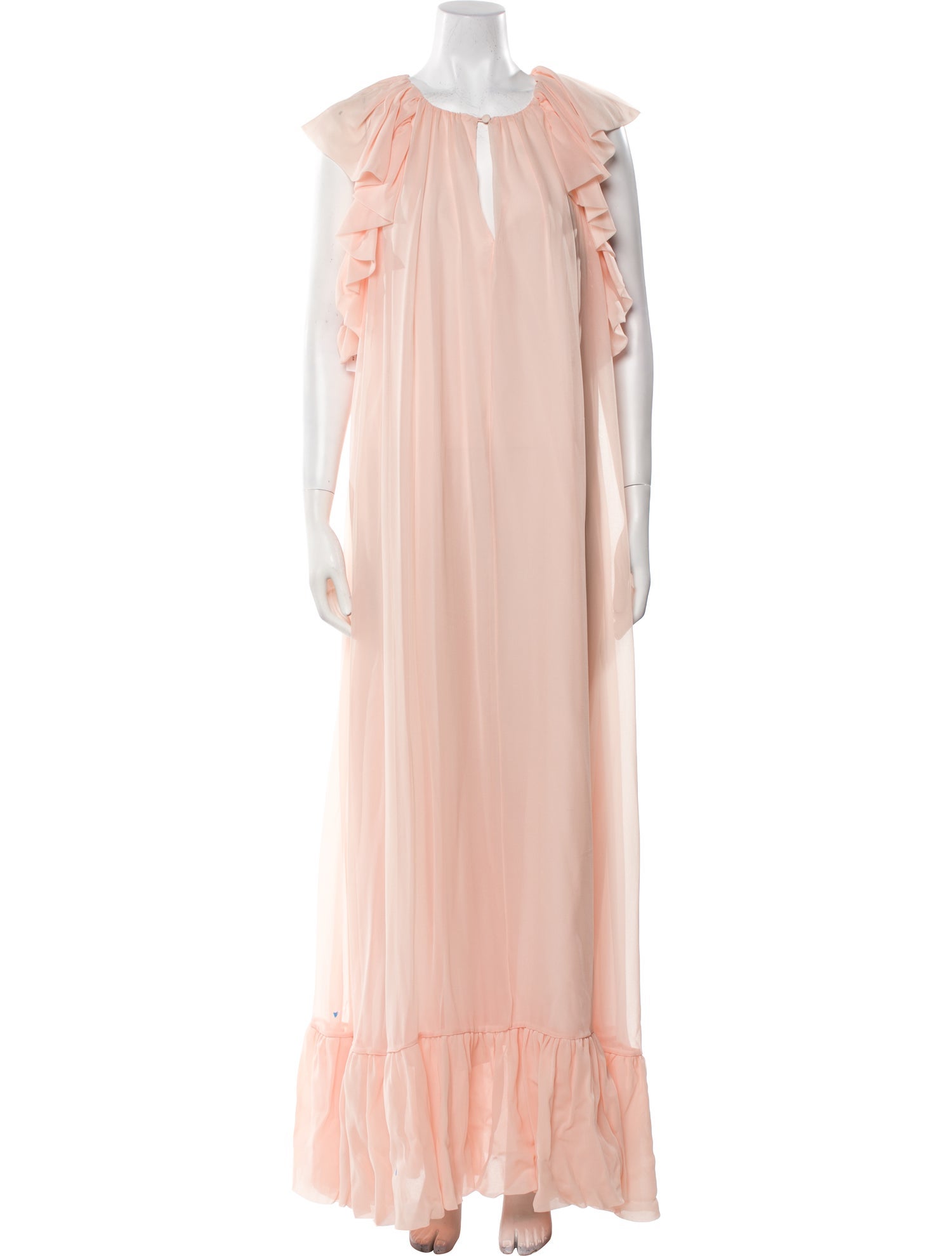 Monique Lhuillier Silk Long Dress