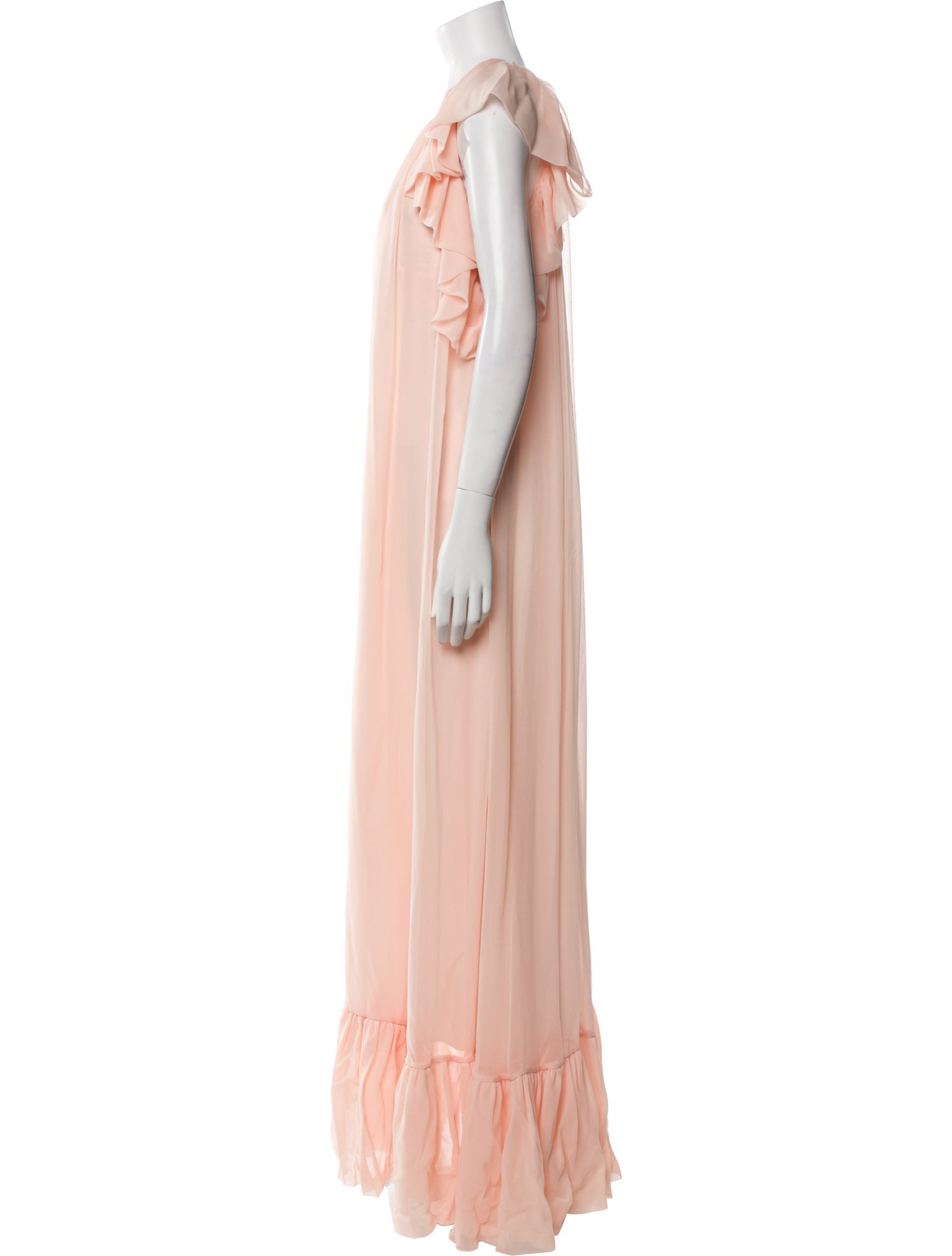 Monique Lhuillier Silk Long Dress