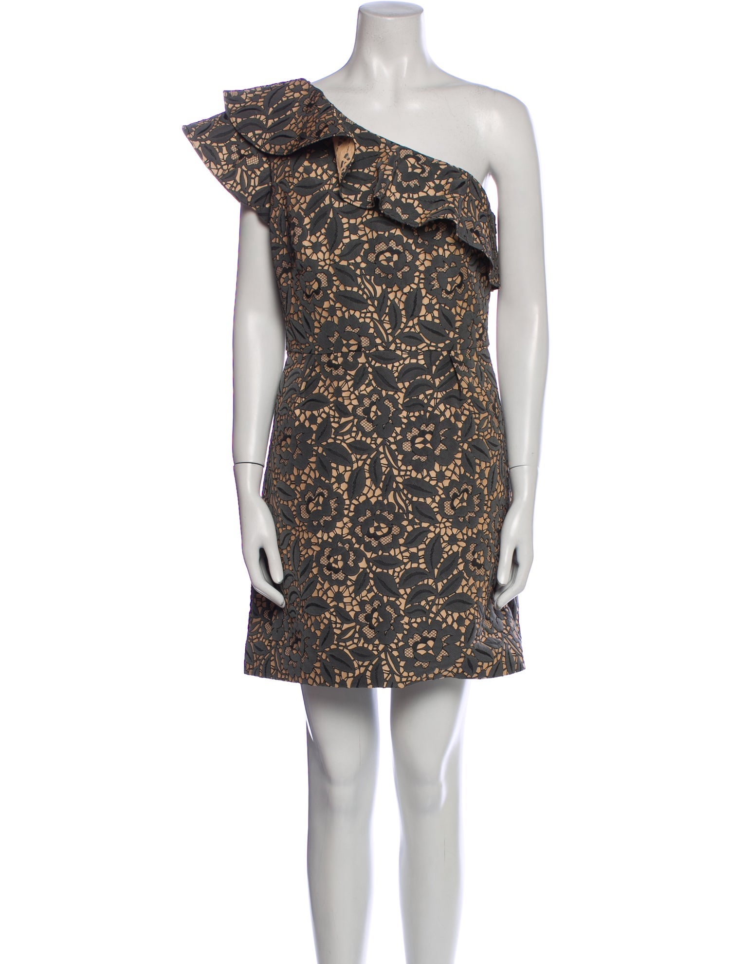 Monique Lhuillier Printed Long Dress w/ Tags