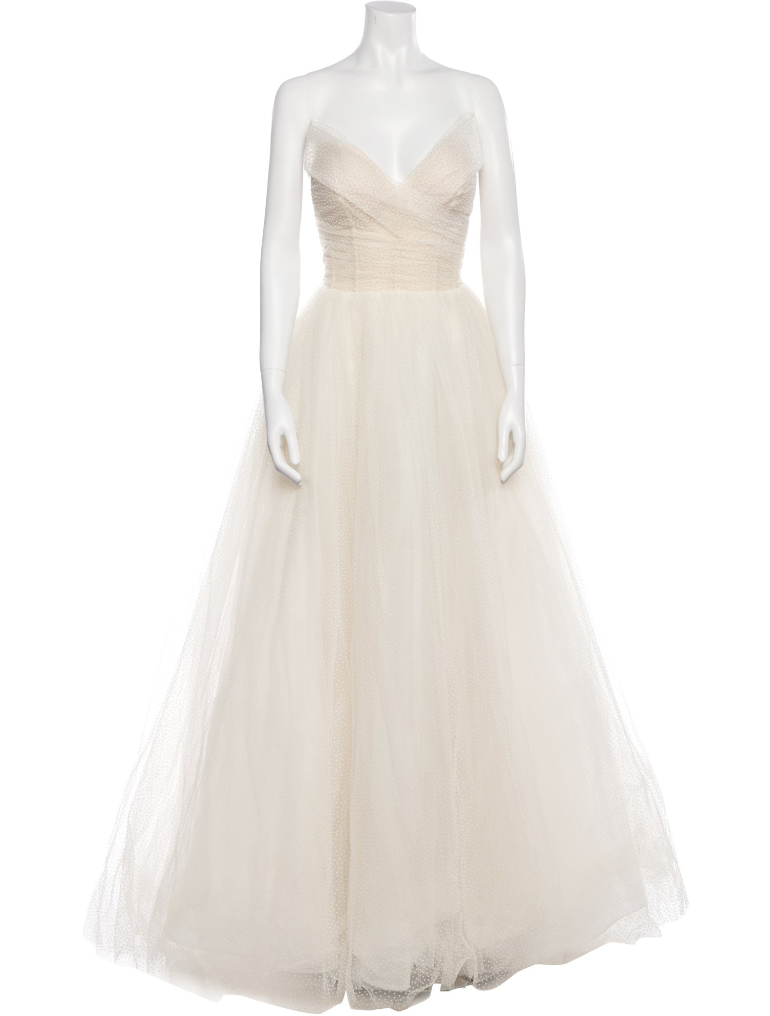 Monique Lhuillier Strapless Long Dress