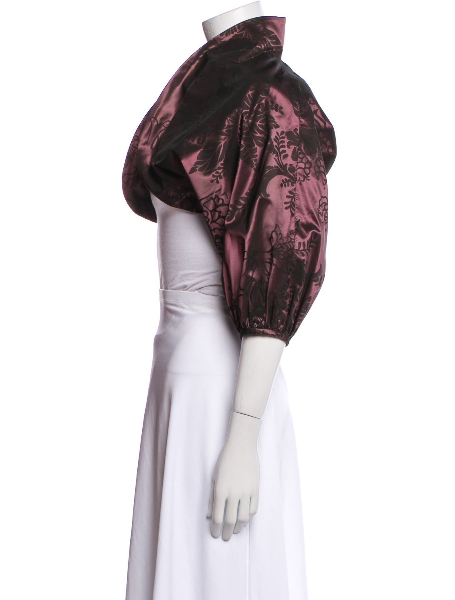 Monique Lhuillier Printed Bolero