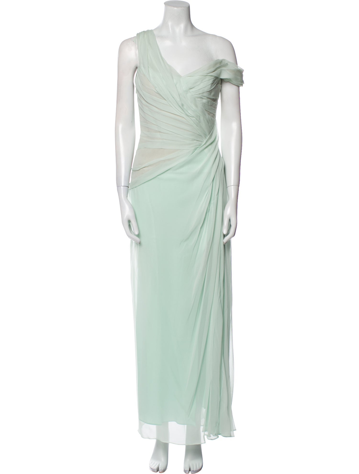 Monique Lhuillier Silk Long Dress
