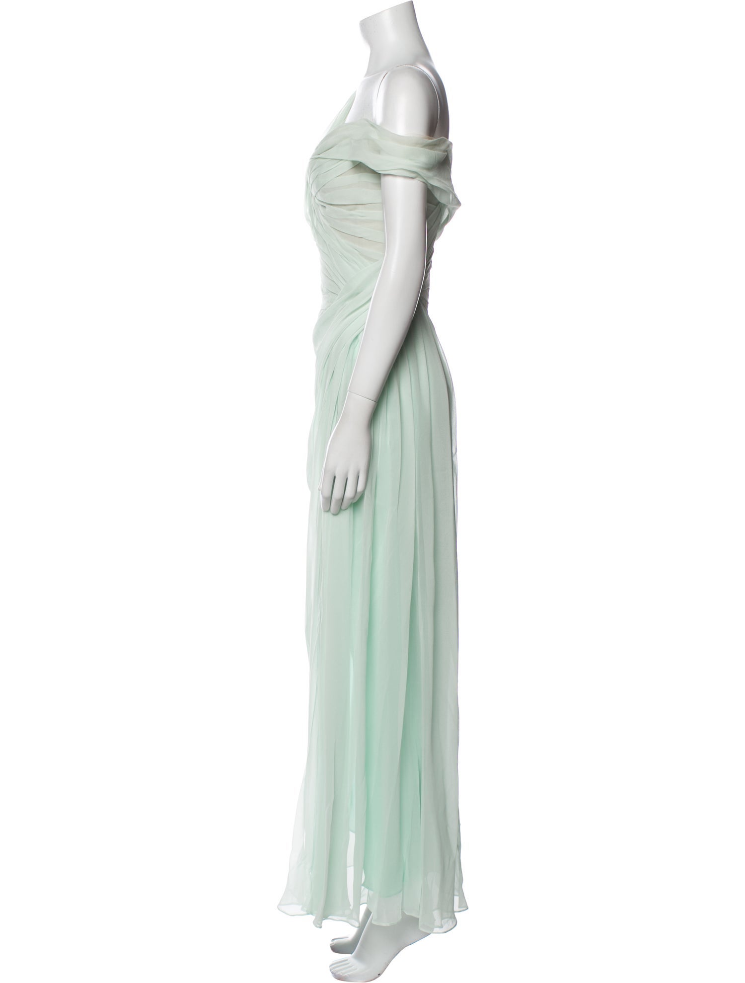 Monique Lhuillier Silk Long Dress