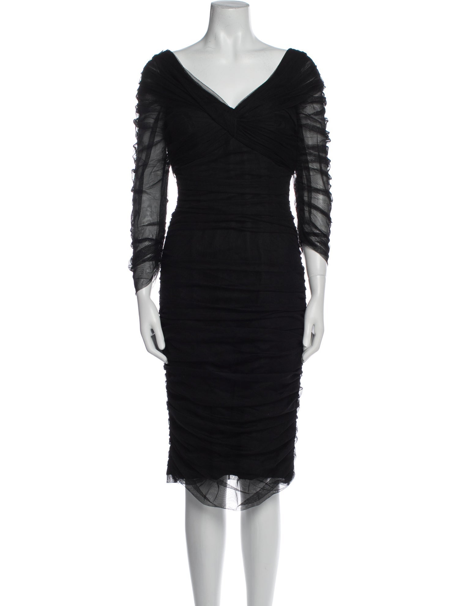 Monique Lhuillier Nylon Knee-Length Dress