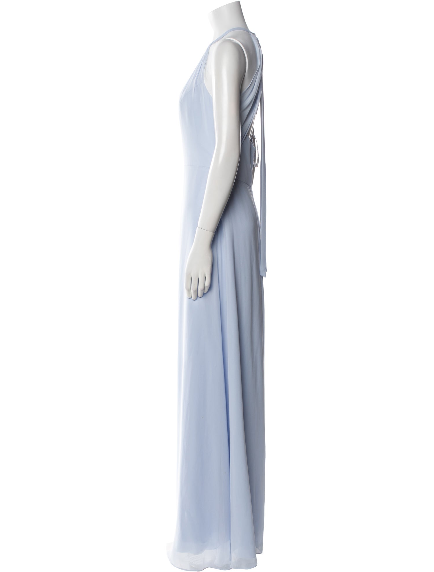 Monique Lhuillier Halterneck Long Dress