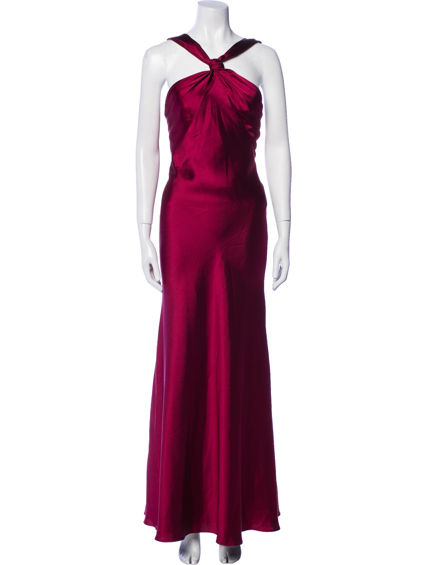 Monique Lhuillier Halterneck Long Dress