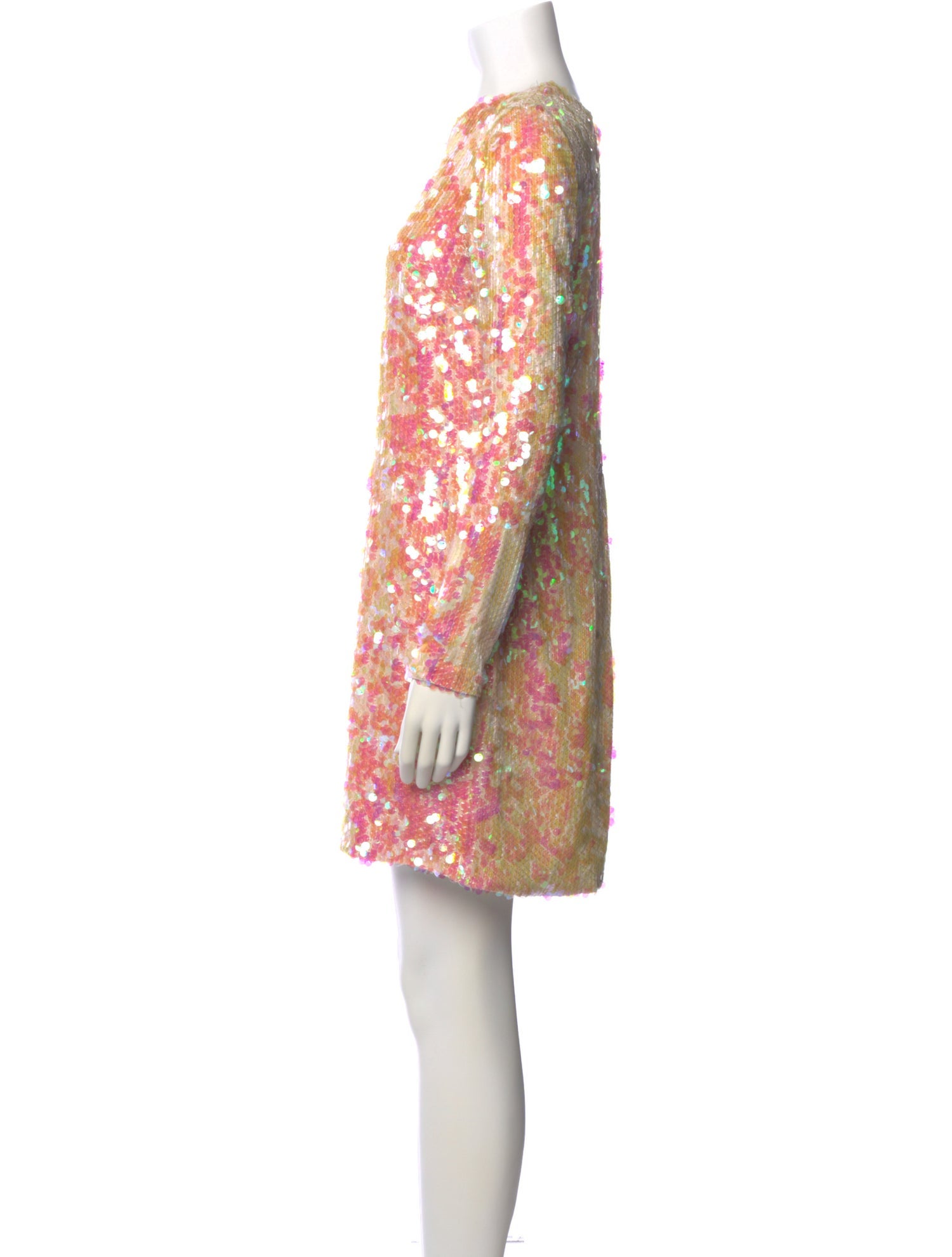 Monique Lhuillier Floral Print Mini Dress