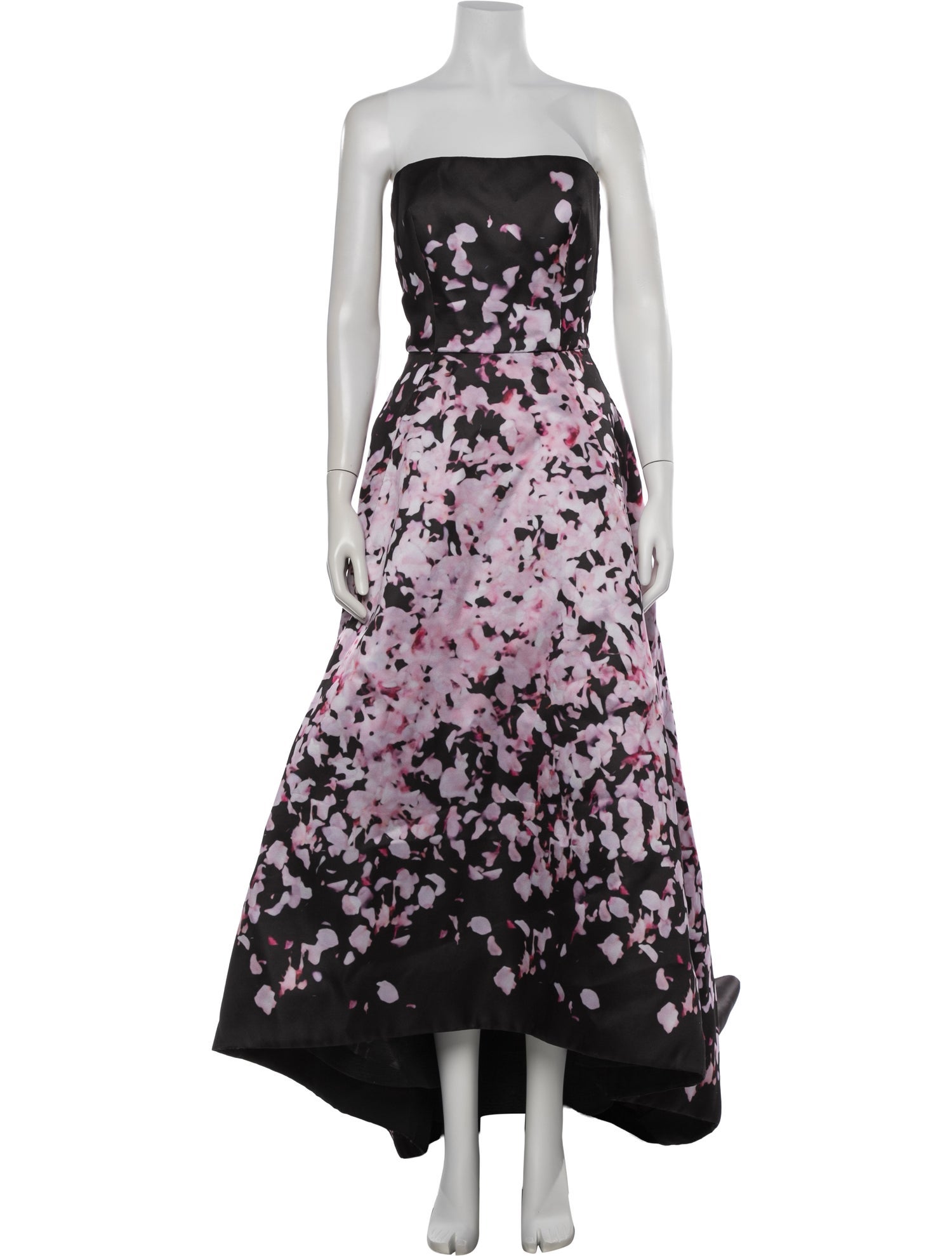 Monique Lhuillier Floral Print Long Dress