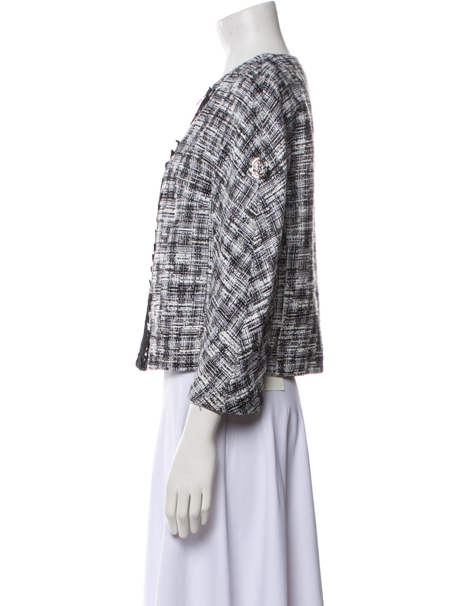 Moncler Gamme Rouge Tweed Pattern Evening Jacket