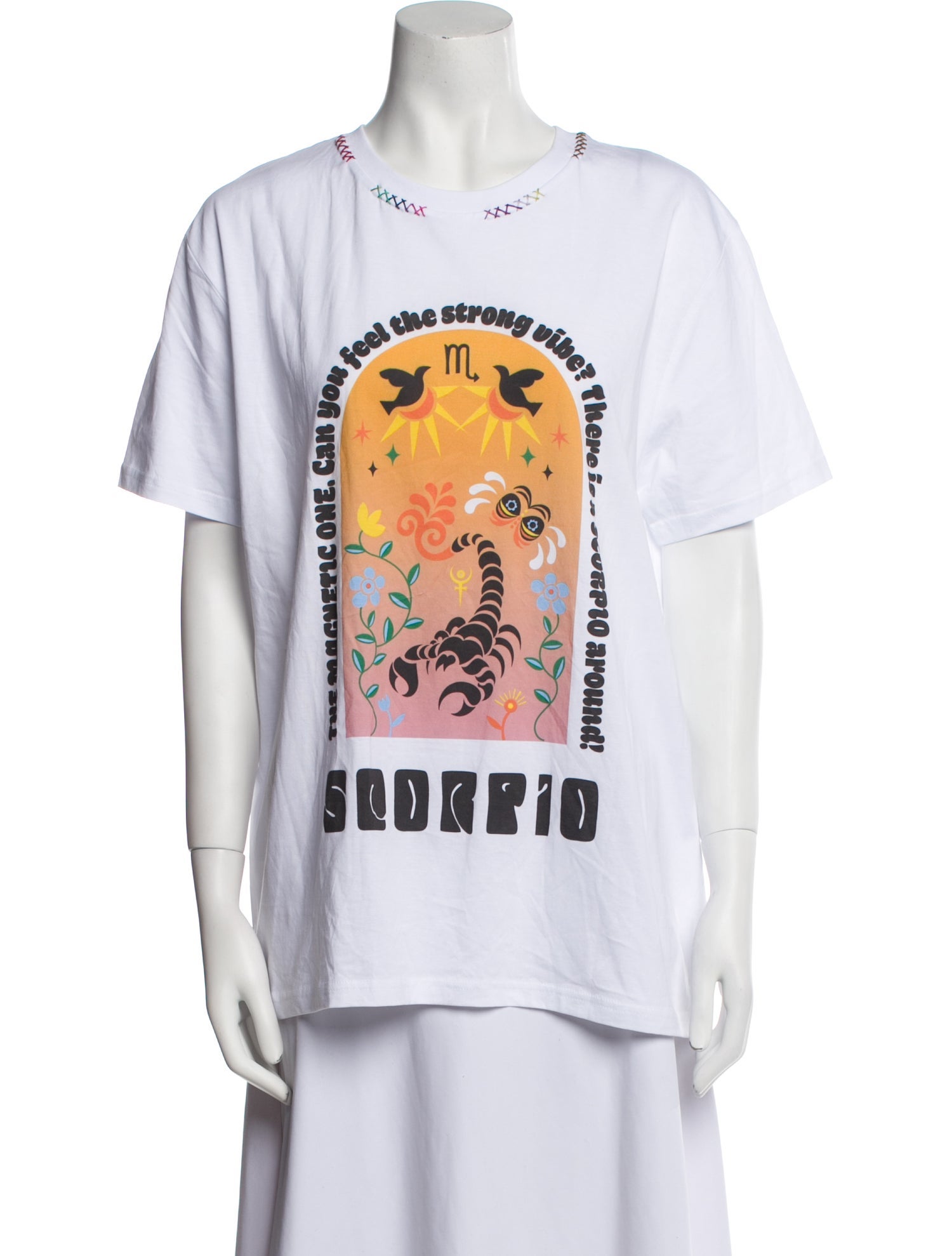 Monoki Graphic Print Crew Neck T-Shirt