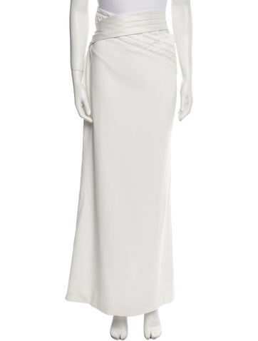 Mônot Skirts Cutout Accent Long Skirt L