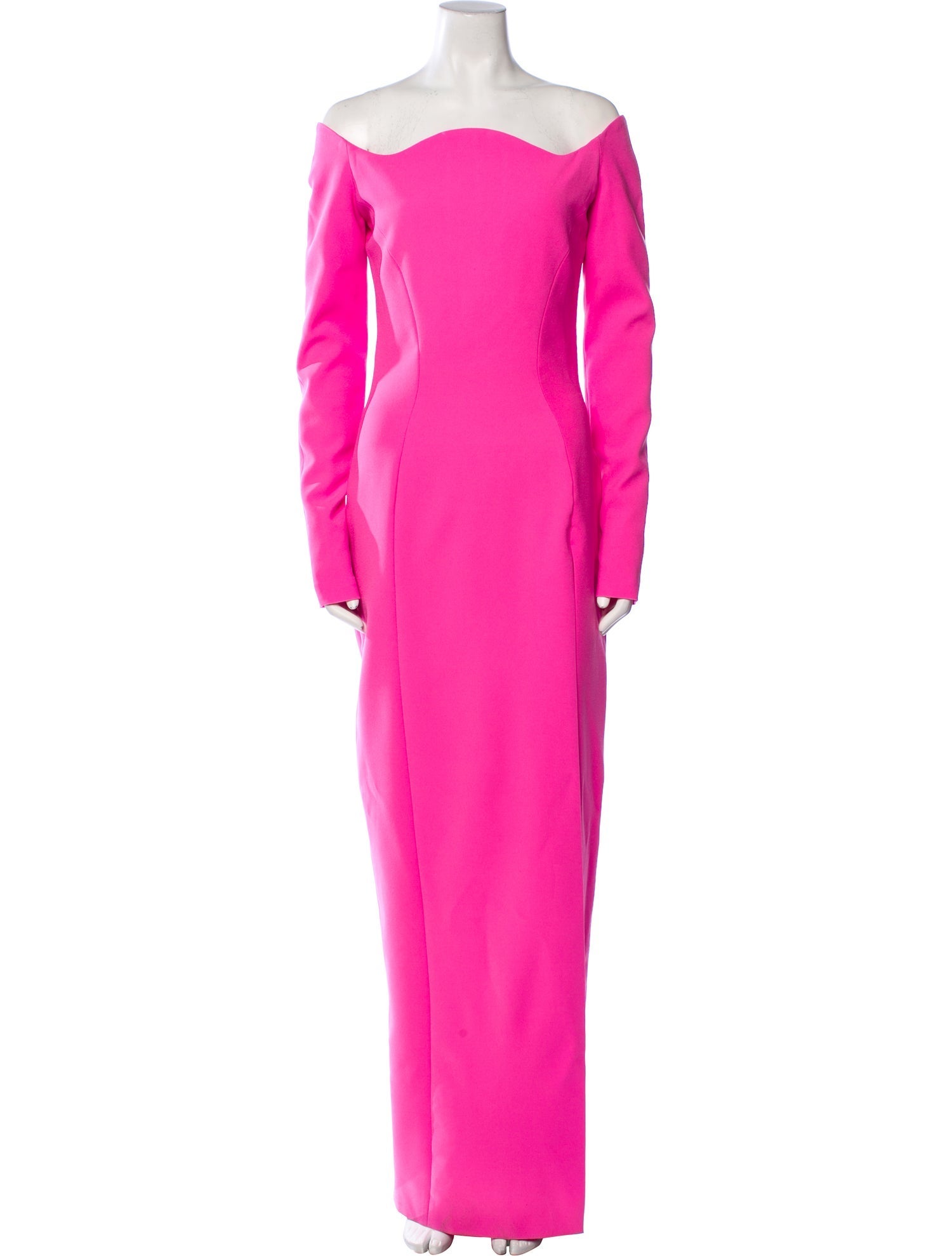 Mônot Bateau Neckline Long Dress