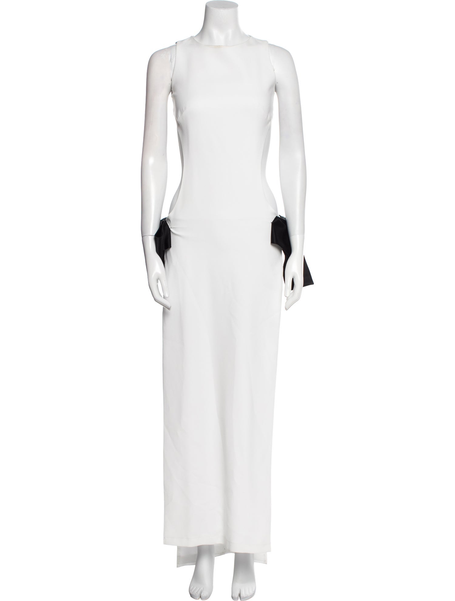 Mônot Bateau Neckline Long Dress