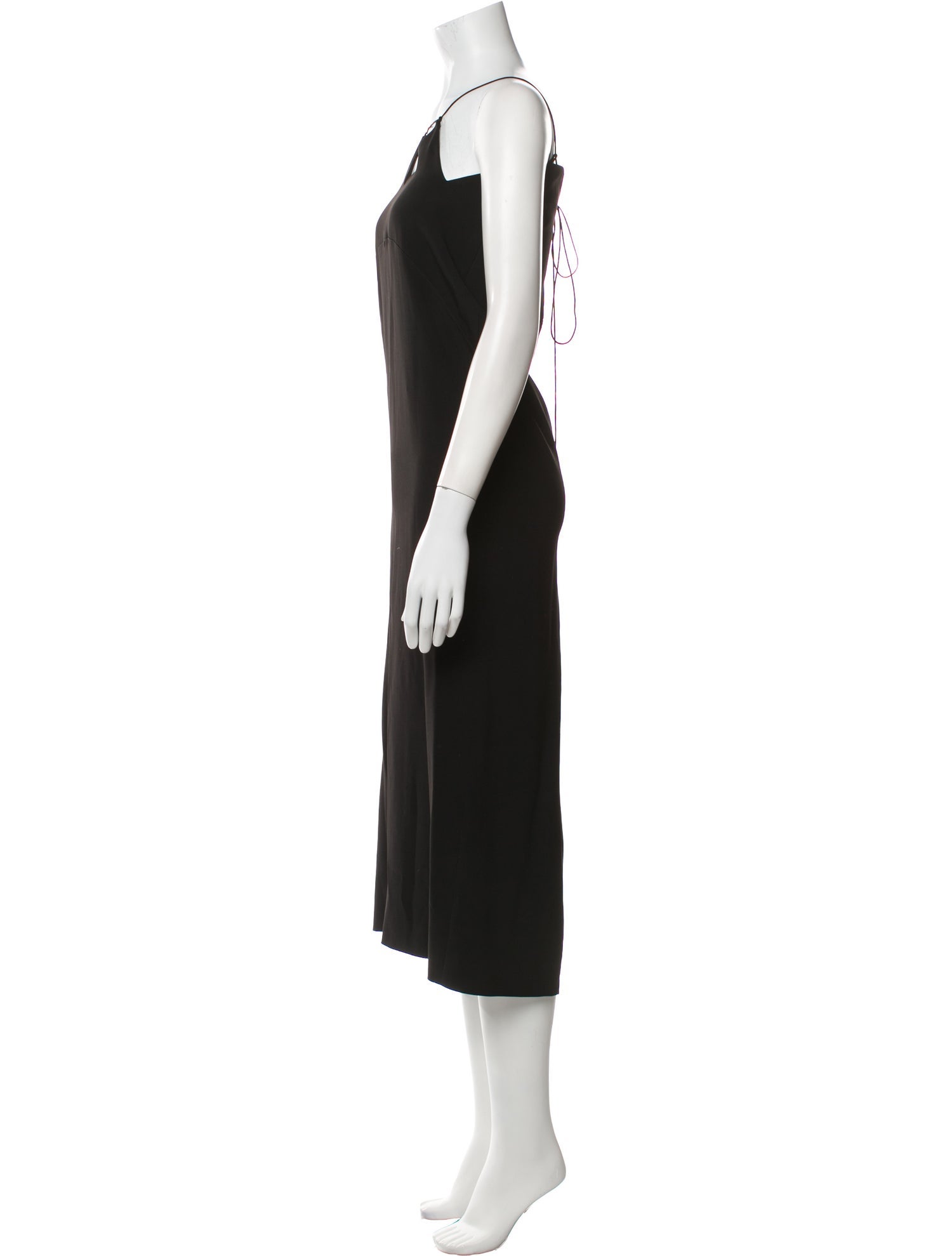 Mônot Square Neckline Midi Length Dress
