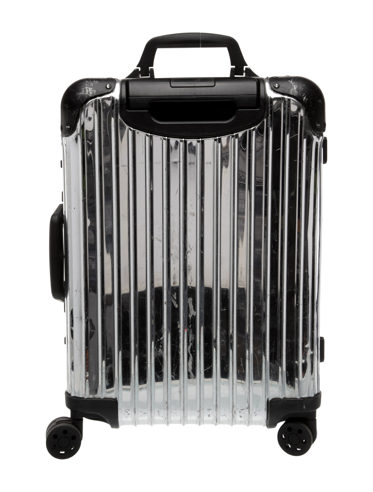 Moncler x Rimowa Men's grey metallic rolling suitcase - Metallic