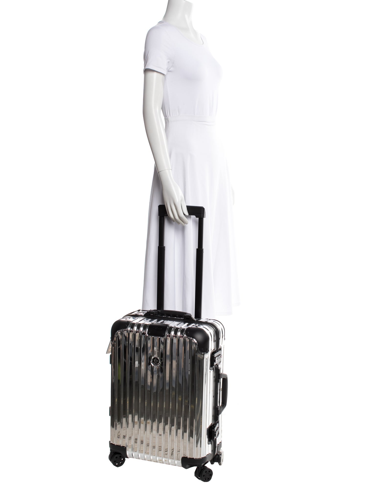 Moncler x Rimowa Aluminum Suitcase - Silver Luggage and Travel