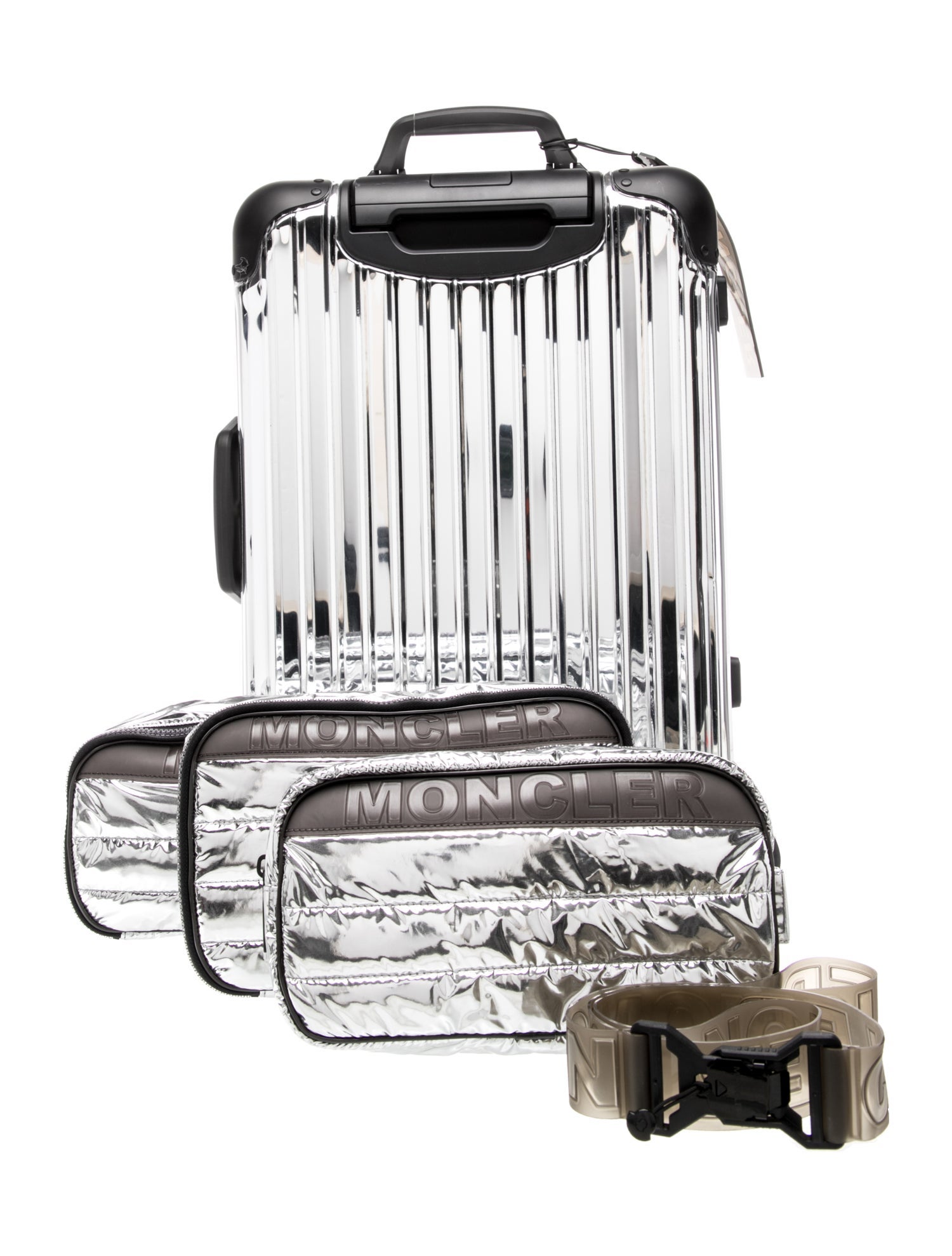 Moncler x Rimowa Aluminum Suitcase - Silver Luggage and Travel