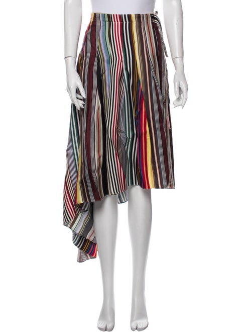 Monse Silk Midi Length Skirt