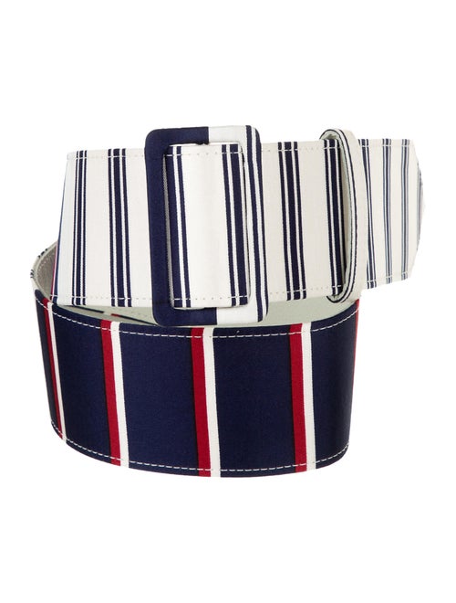Monse Stripe Waist Belt Navy