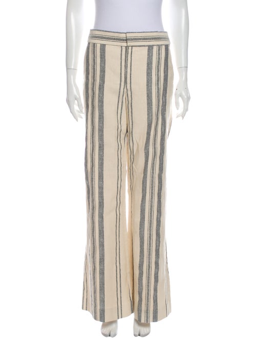 Monse Striped Wide Leg Pants White
