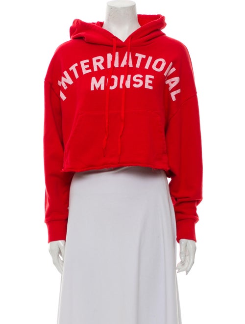 Monse Graphic Print Crew Neck Sweatshirt Red