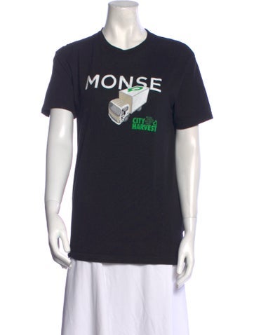 Monse Tops Graphic Print Crew Neck T-Shirt S
