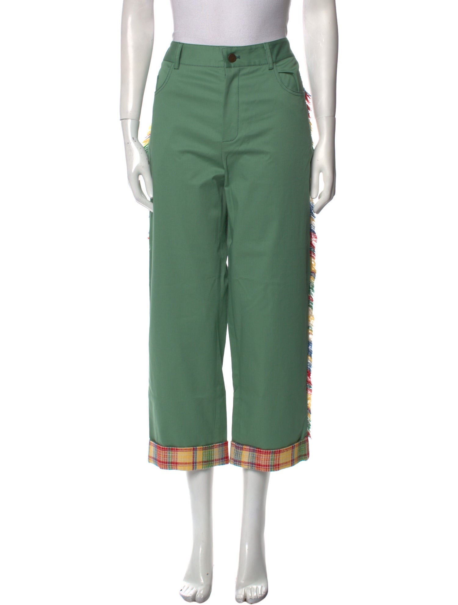 Monse Plaid Print Wide Leg Pants w/ Tags