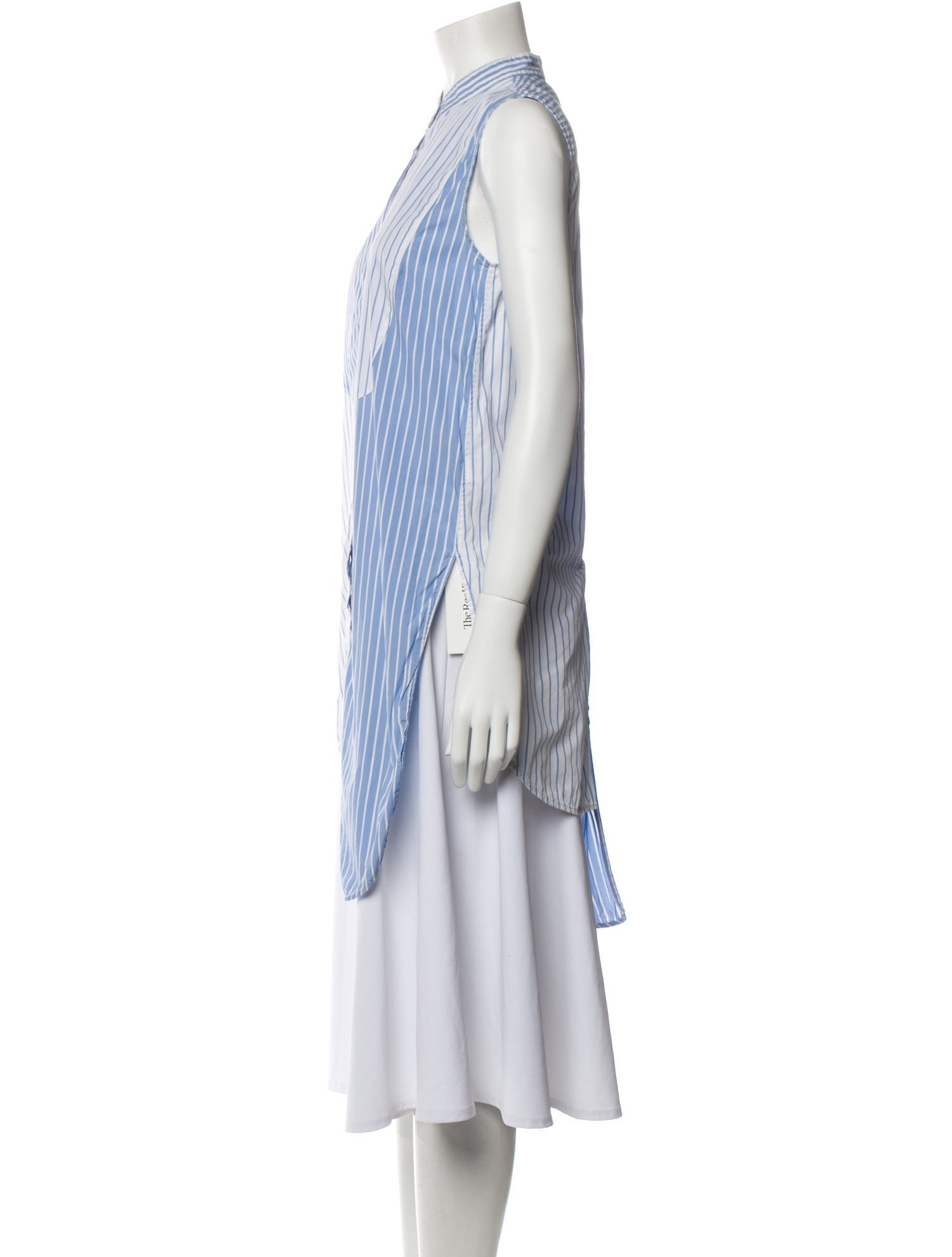 Monse Striped Mock Neck Tunic