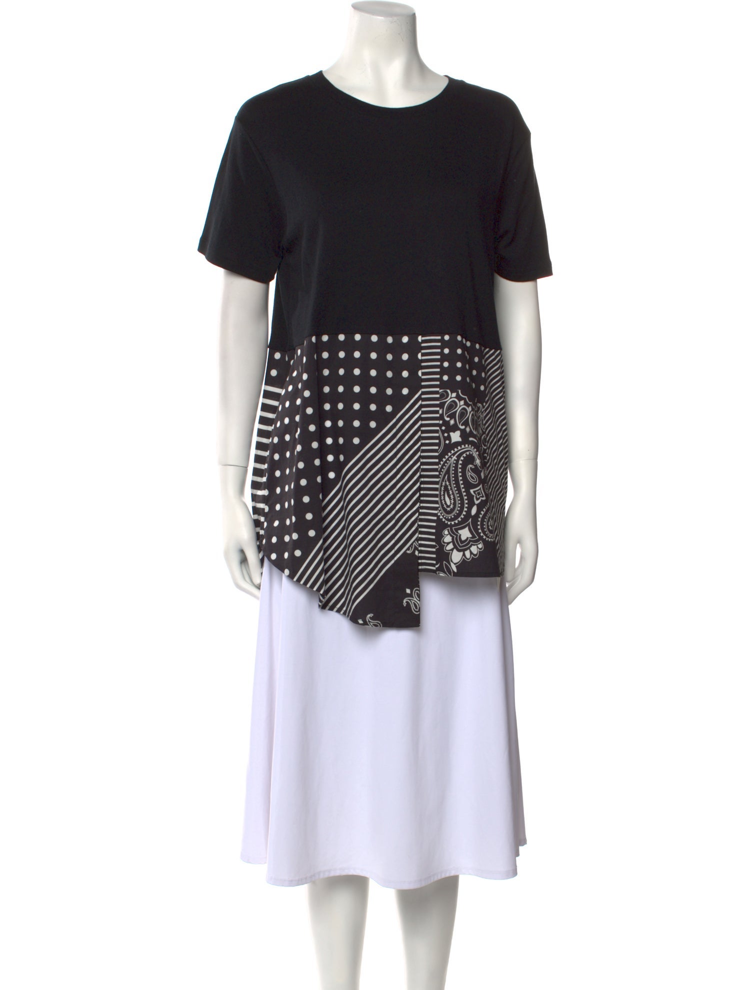 Monse Printed Crew Neck Tunic
