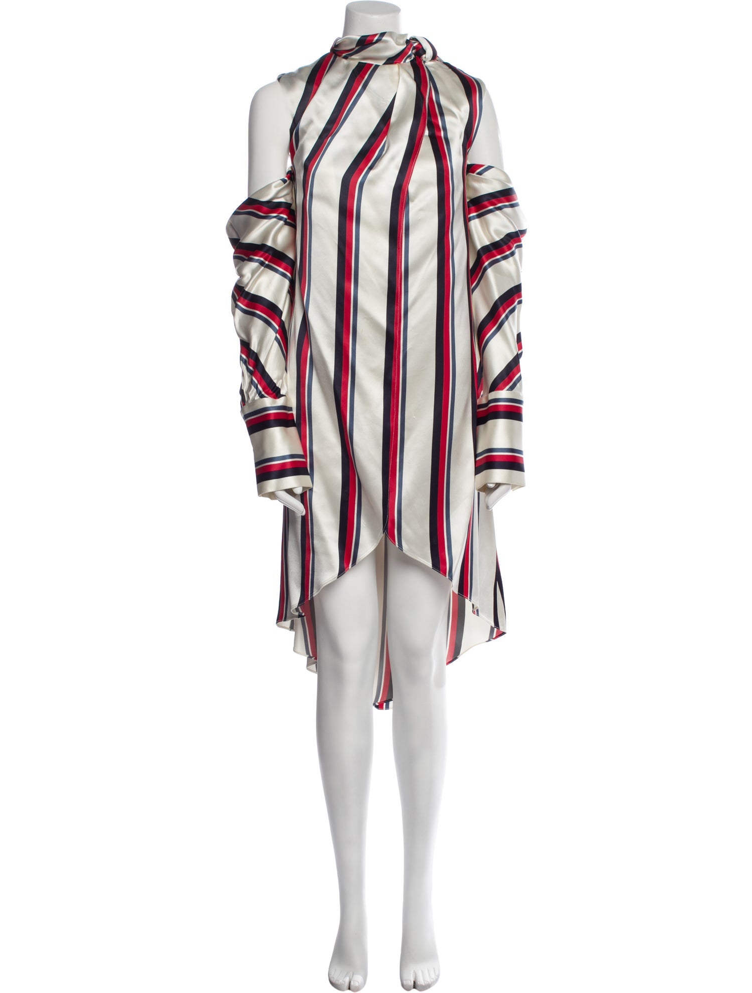 Monse Striped Midi Length Dress