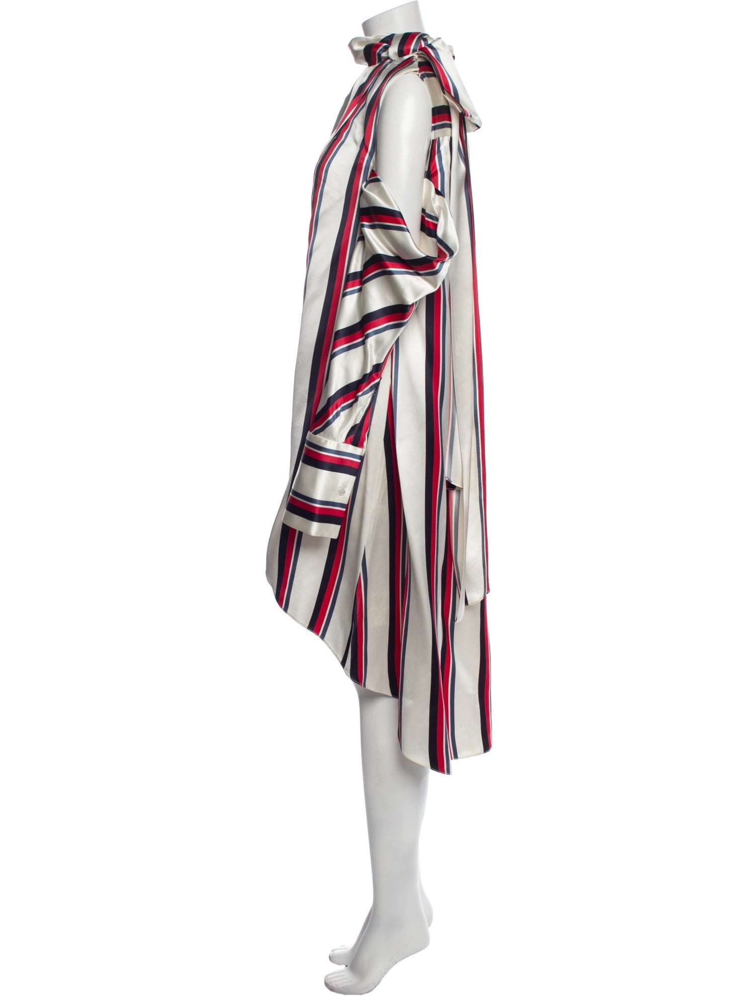 Monse Striped Midi Length Dress