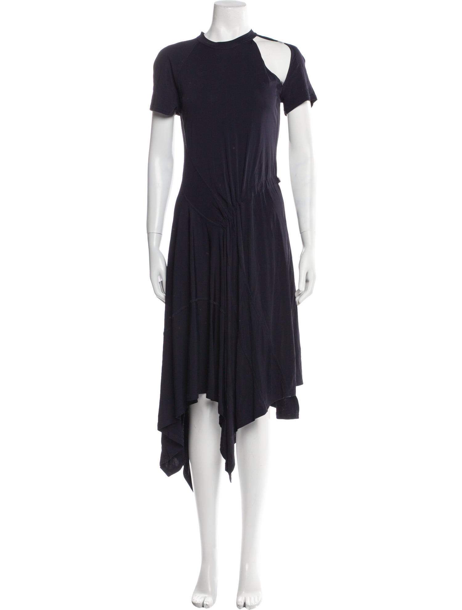 Monse Crew Neck Knee-Length Dress
