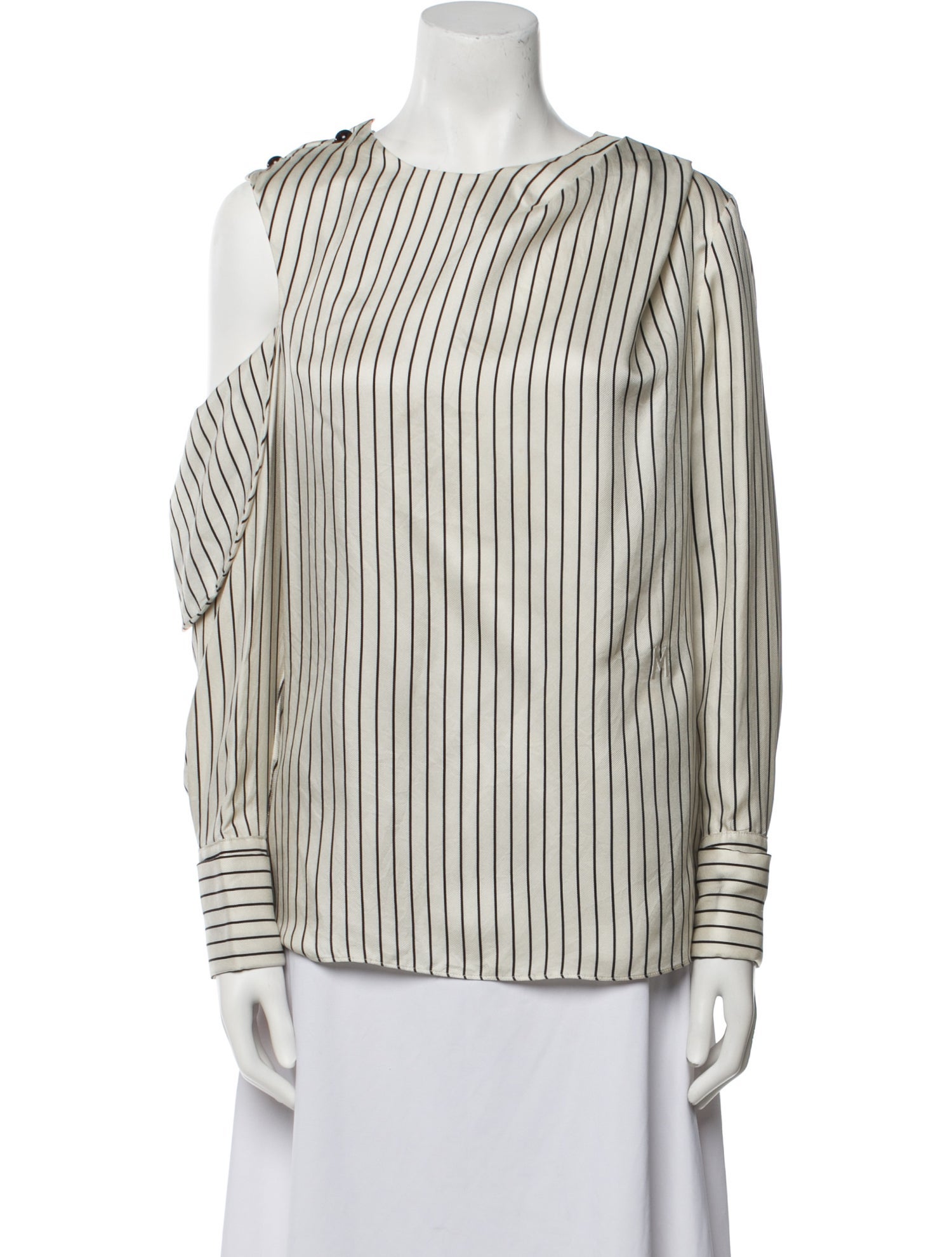 Monse Silk Striped Blouse