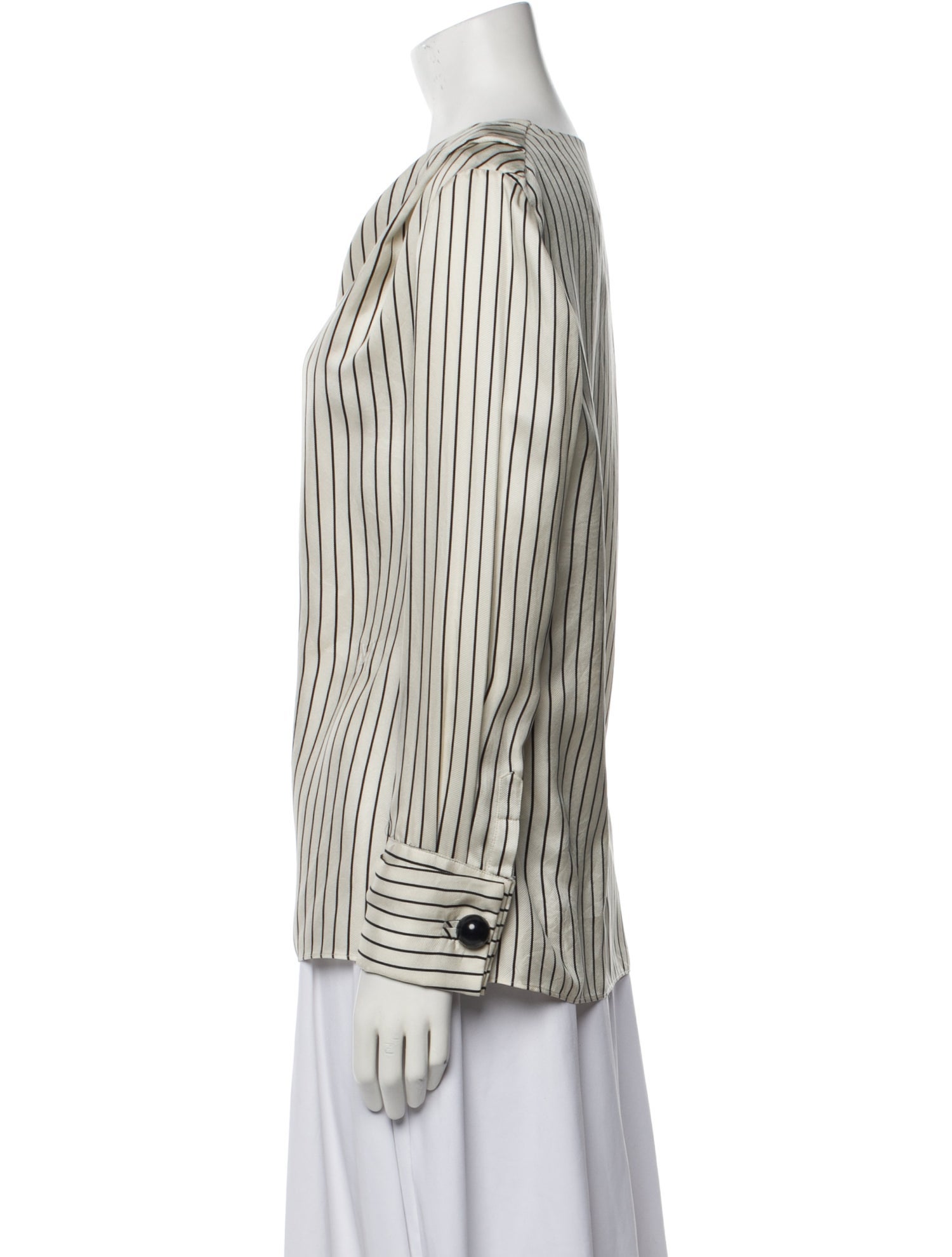 Monse Silk Striped Blouse