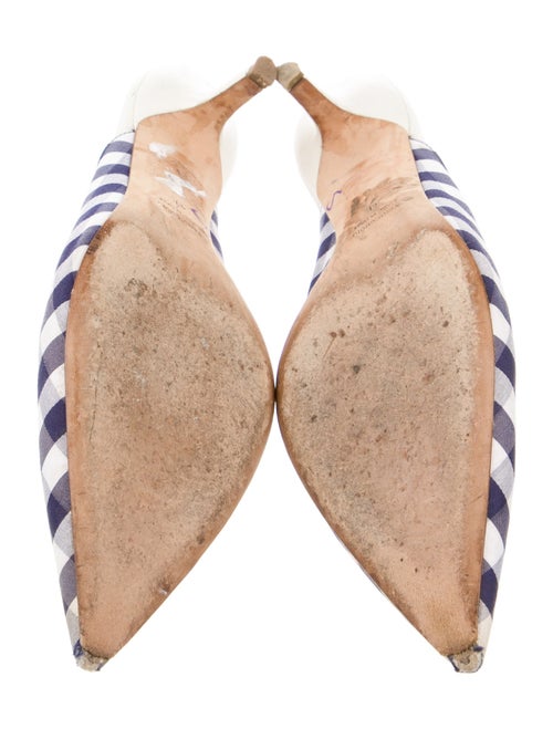 Monse Canvas Plaid Print Mules