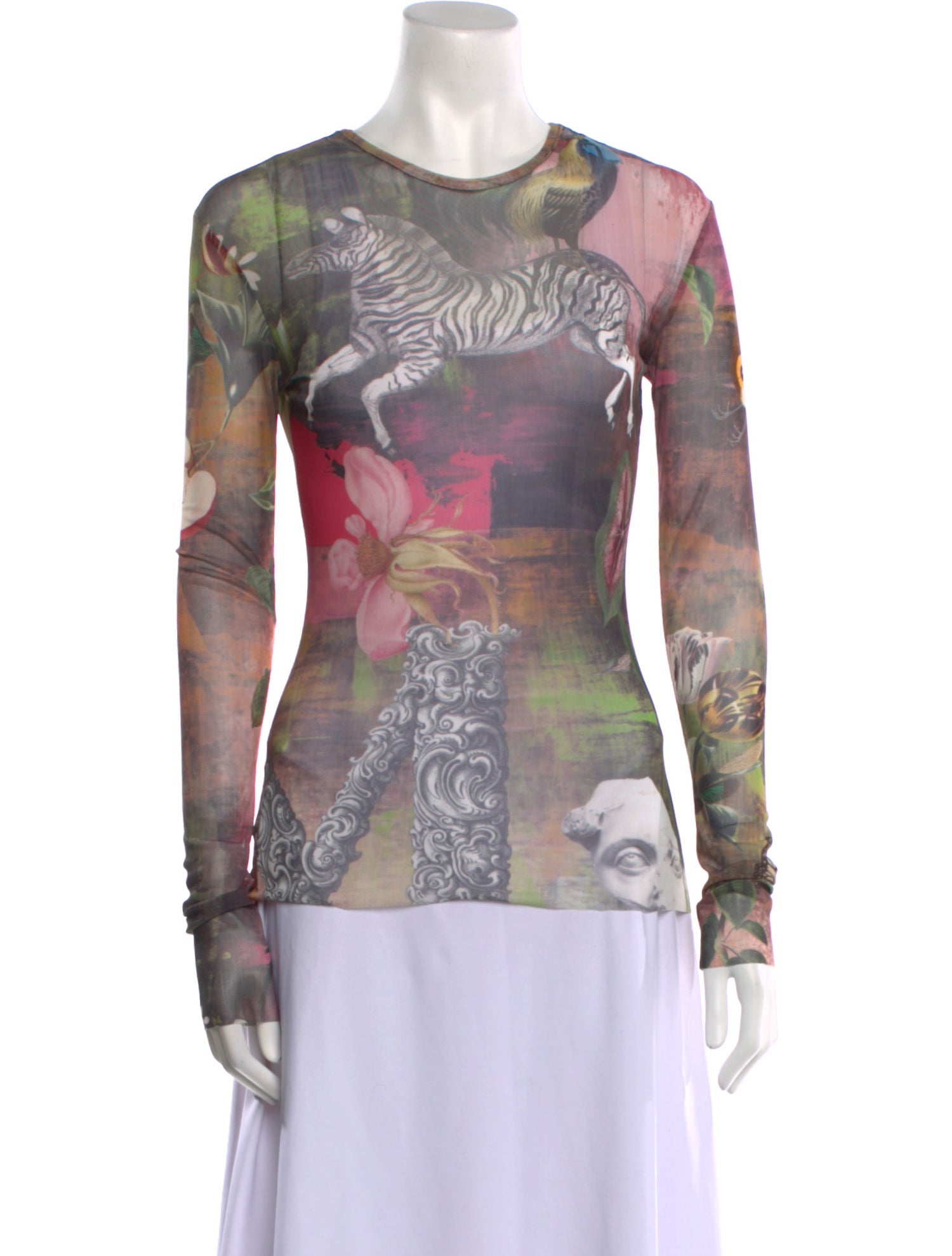 Monse Printed Bateau Neckline T-Shirt