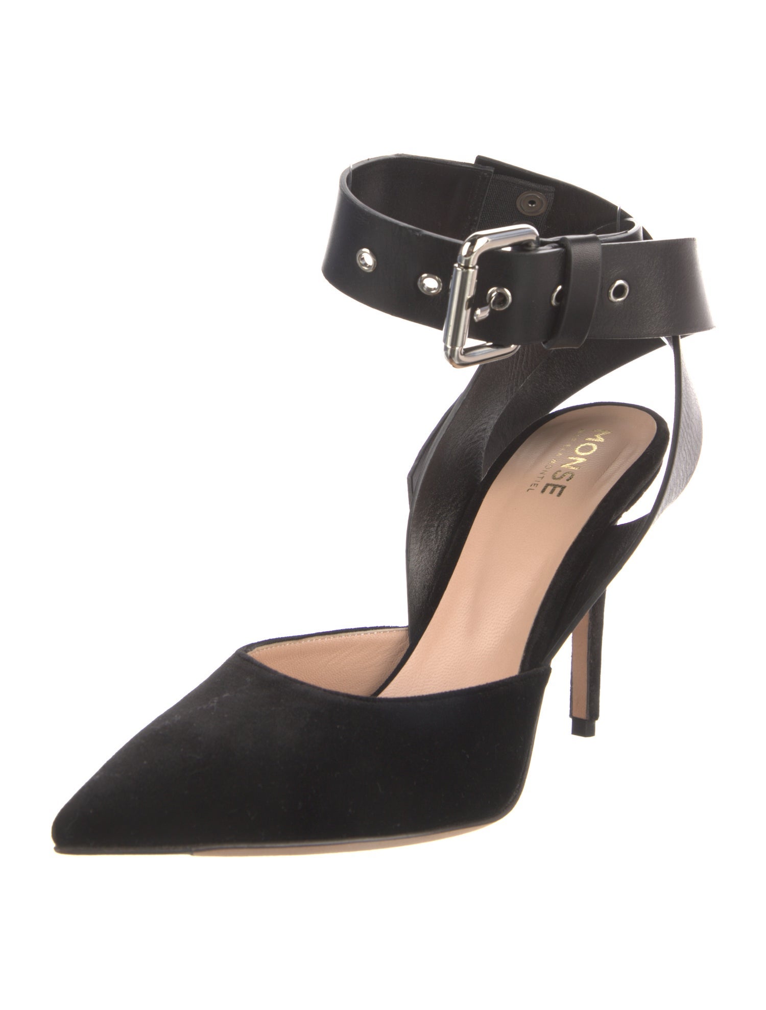Monse Velvet Cutout Accent D'Orsay Pumps