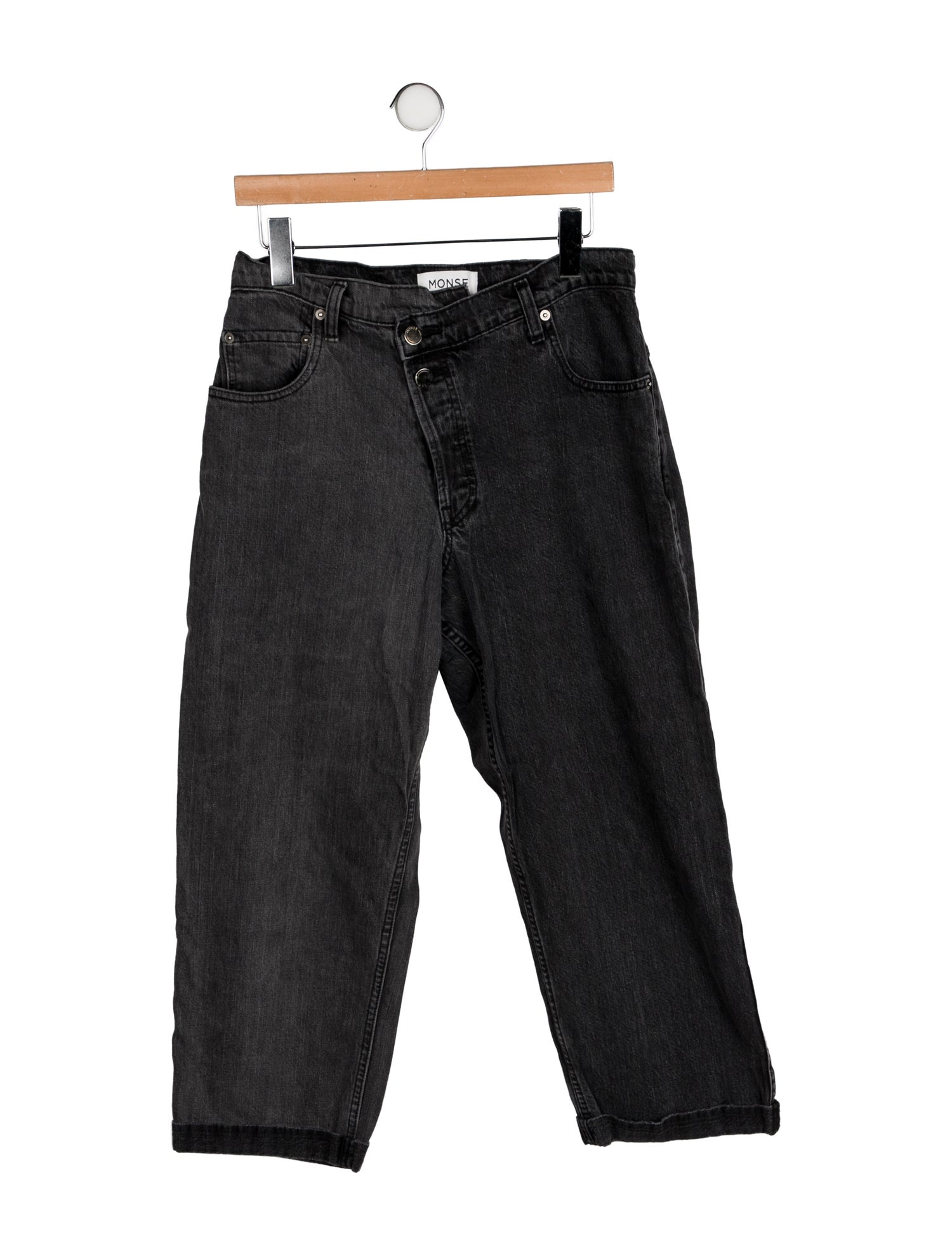 Monse High-Rise Straight Leg Jeans