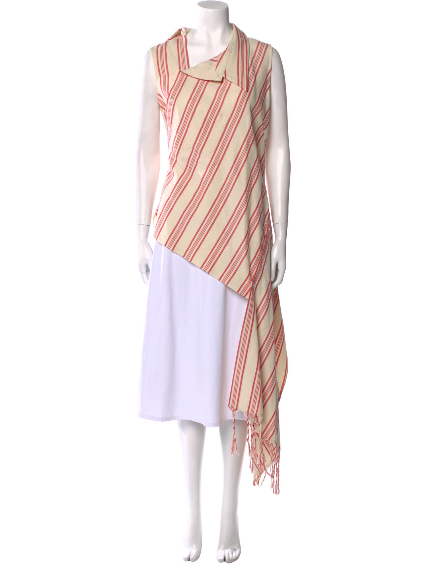 Monse Striped Asymmetrical Tunic