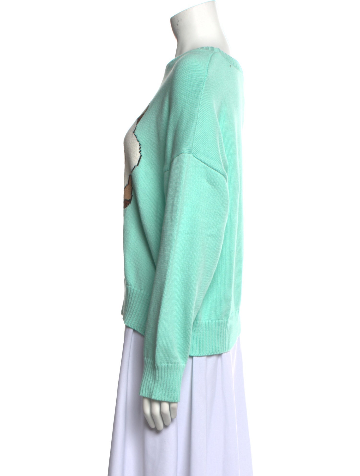 Monse Graphic Print Bateau Neckline Sweater w/ Tags