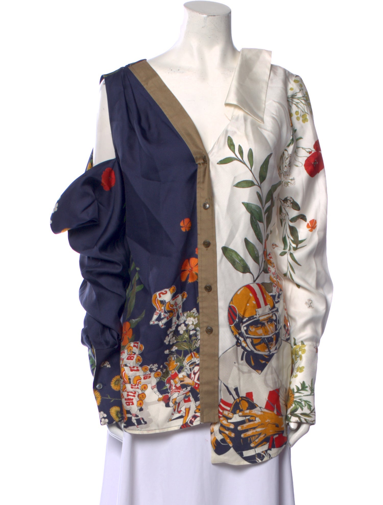 Monse Silk Floral Print Tunic