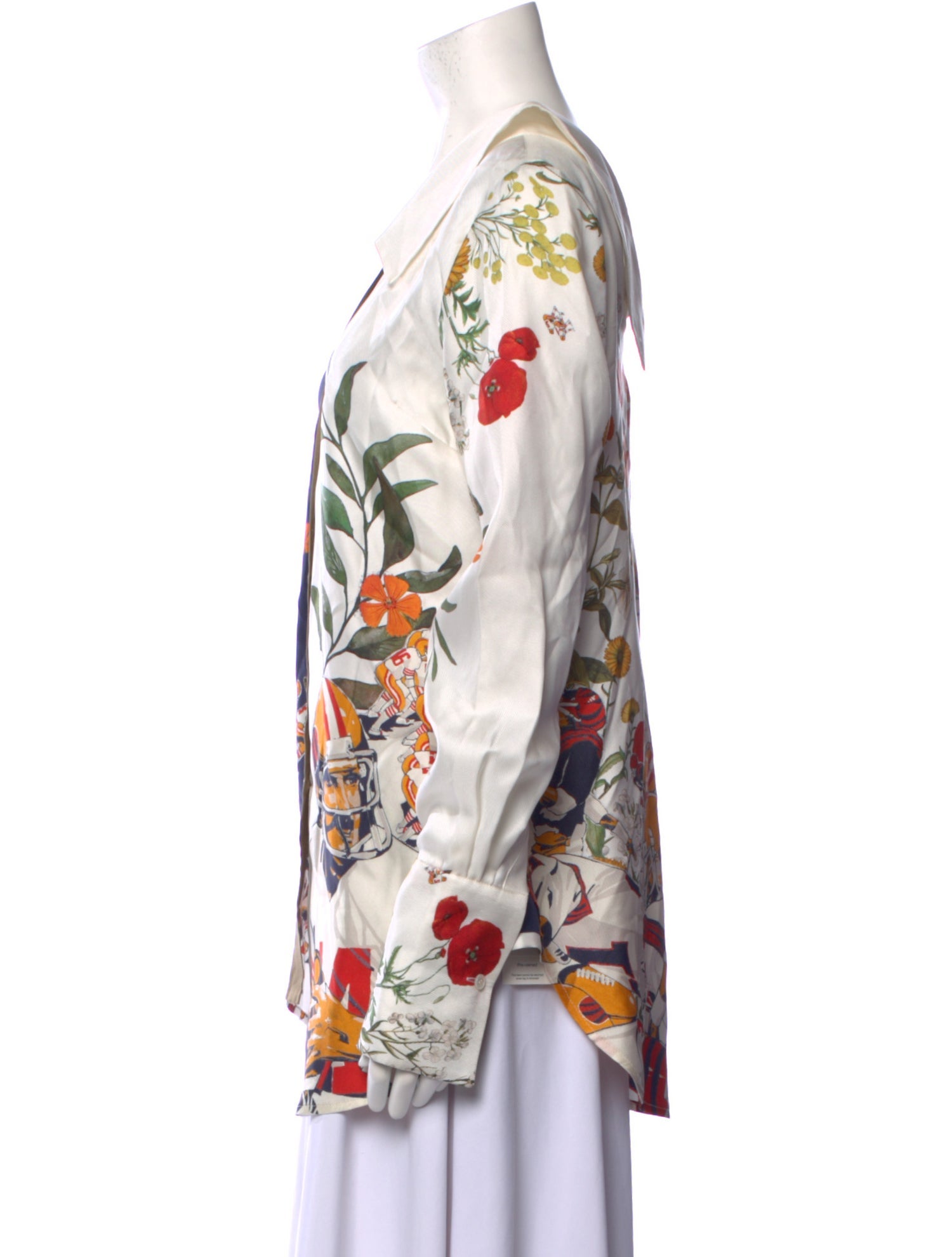 Monse Silk Floral Print Tunic