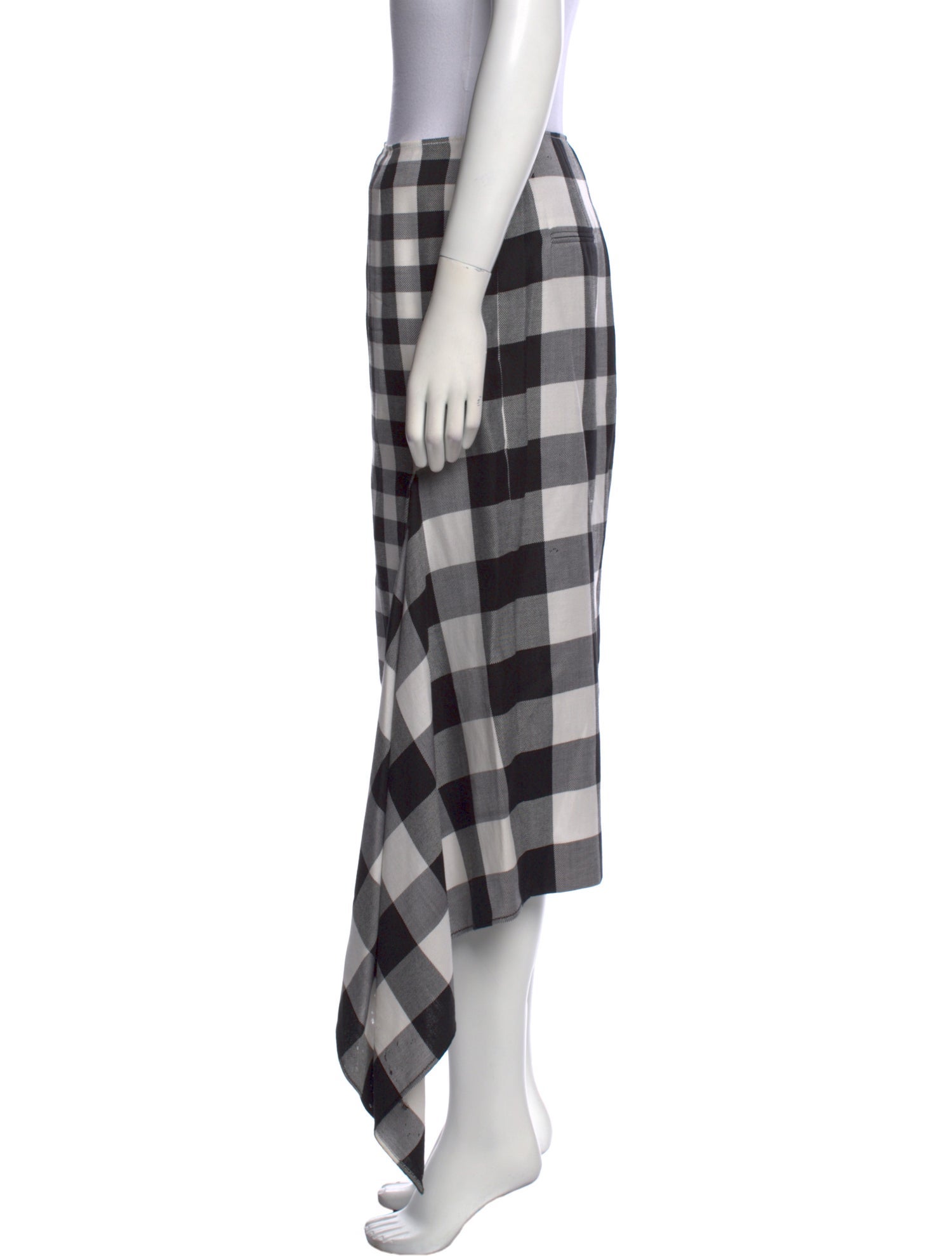 Monse Wool Midi Length Skirt